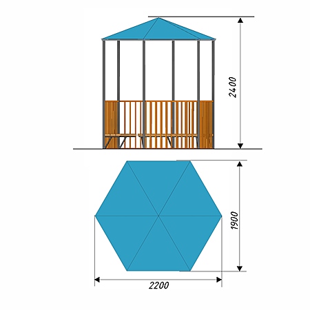 Беседка 19  фото 2