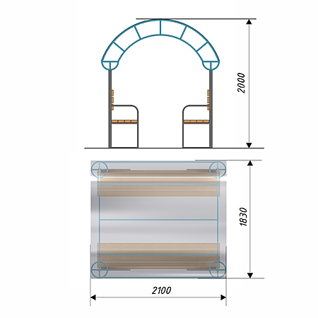 Беседка 17  фото 2