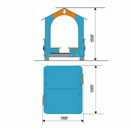 Домик беседка 2  фото 2