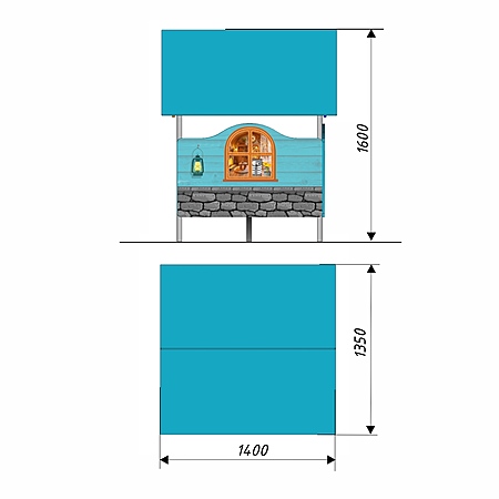 Беседка без пола со столиком фото 2