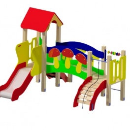 Игровой комплекс «Грибочки 1.1» с навесом