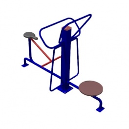 Тренажёр уличный «Диск+Наклон назад» 