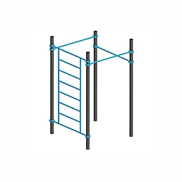Три разноуровневых турника, шведская стенка тр.89
