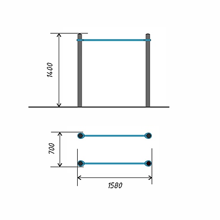 Брусья для отжимания, не параллельные тр.89 фото 2