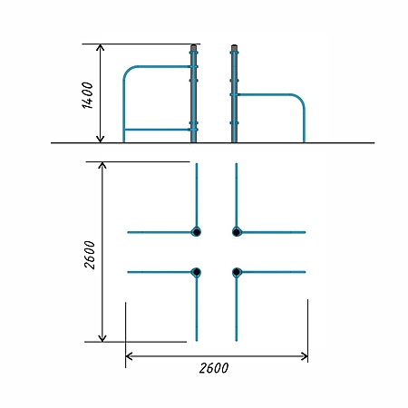 Брусья «Жук» тр.89 фото 2