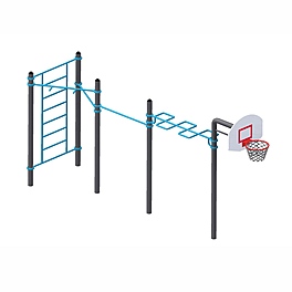 Спортивный комплекс воркаут, баскетбольная стойка, тр.89