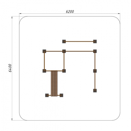 Спортивный комплекс воркаут, тр.89 фото 3