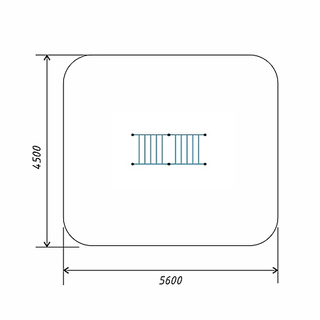 Рукоход классический двухуровневый тр.108 фото 3