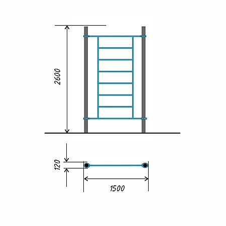 Шведская стенка тр.108 фото 2