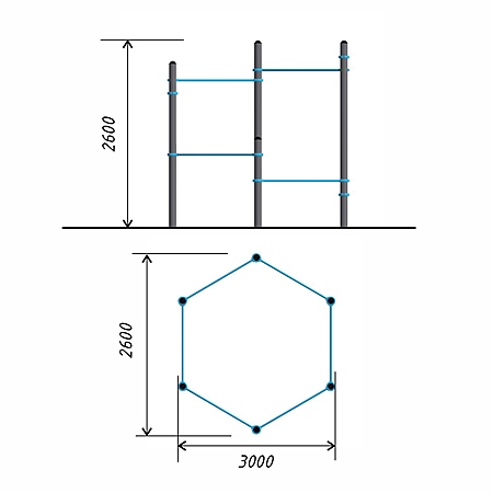 Спортивный комплекс воркаут тр.108 фото 2