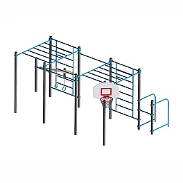 Спортивный комплекс воркаут, баскетбольная стойка, тр.108