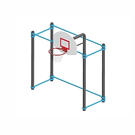 Ворота для игры в мяч и баскетбольная стойка тр.108
