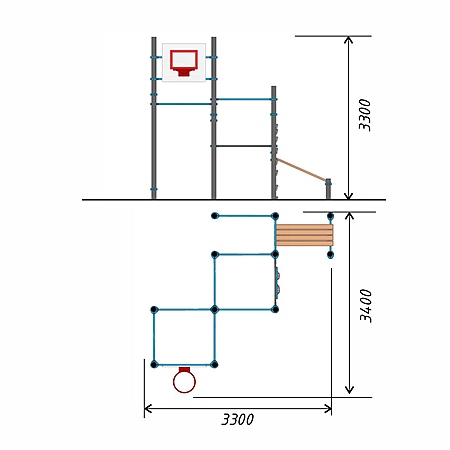 Спортивный комплекс воркаут, тр.89 фото 2