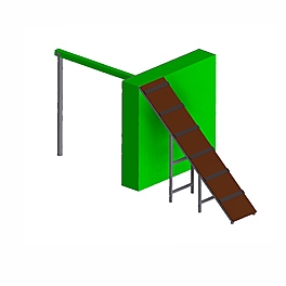 Препятствие «Забор с наклонной доской» 