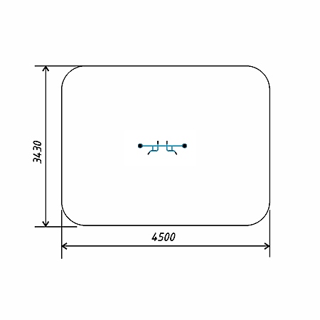 Разнохватовый турник (три хвата)  предназначен для выполнения подтягиваний разными хватами. тр.ду.108 фото 3