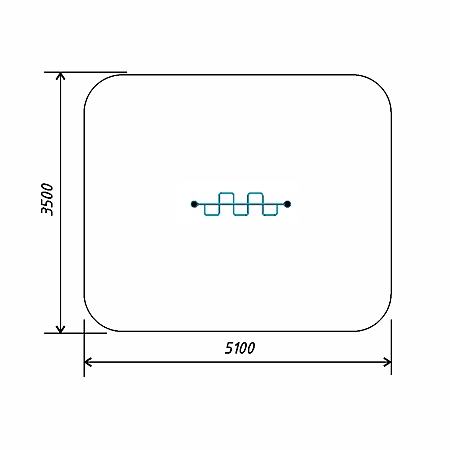 Гимнастический снаряд «П-образный рукоход» тр.ду.108 фото 3