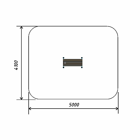 Гимнастическая скамья с платформой для фиксации результатов (для выполнения испытания (теста) Всероссийского физкультурно-спортивного комплекса «Сгибание-разгибание рук в упоре лежа на полу» тр.ду.108 фото 3