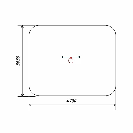 Гимнастический снаряд «Шведская стенка», оснащенный баскетбольным кольцом с сеткой диаметром 18 дюймов (46 см) - для инвалидов и лиц с ОВЗ (для выполнения испытания (теста) «Бросок теннисного мяча в корзину на полу») тр.ду.108 фото 3