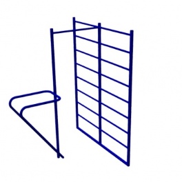 Шведская стенка двойная с турником и брусьями 