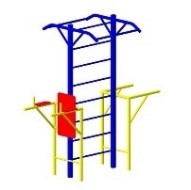 Шведская стенка с турниками и брусьями