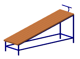 Скамья для пресса наклонная