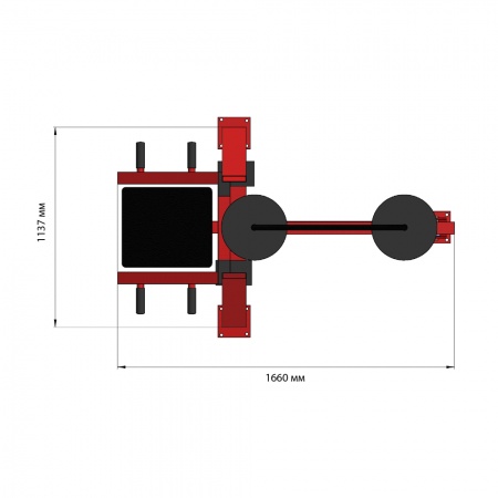 Тренажер уличный силовой «Жим к груди»  фото 3