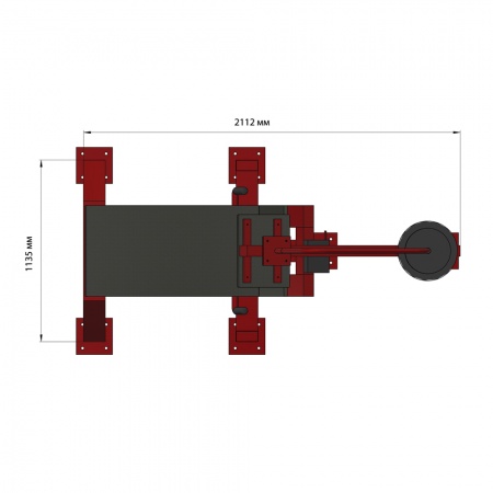 Тренажер уличный силовой «Жим ногами»  фото 3