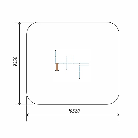 Спортивный комплекс воркаут (хомуты Тр.76мм) фото 3