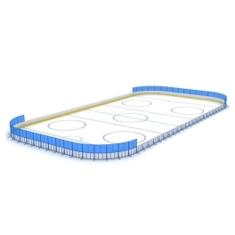 Хоккейная коробка (стеклопластик) 40х20 м