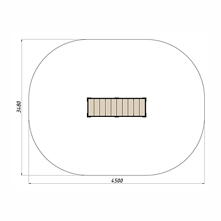 Скамья уличная из ДПК  фото 3