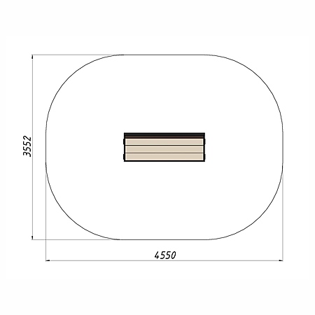 Скамья уличная из ДПК фото 3