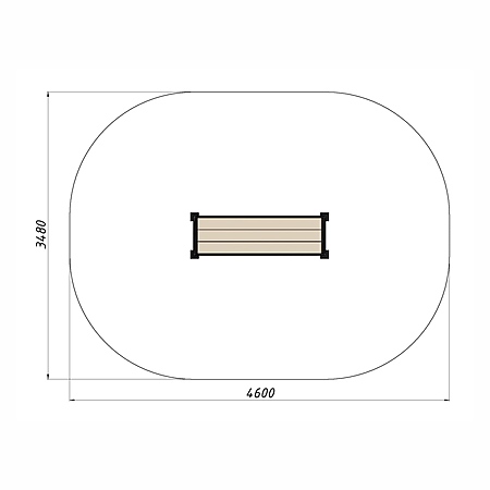 Скамья уличная из ДПК фото 3