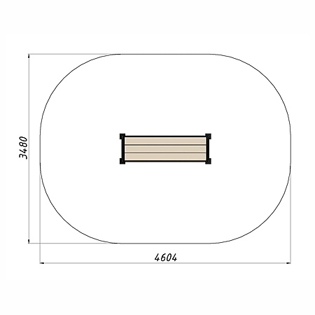 Скамья уличная из ДПК фото 3