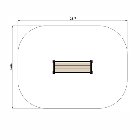 Скамья уличная из ДПК фото 3