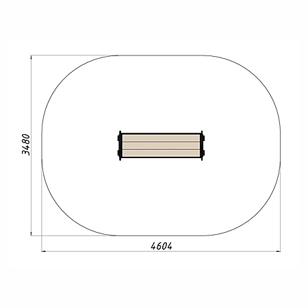 Скамья уличная из ДПК фото 3