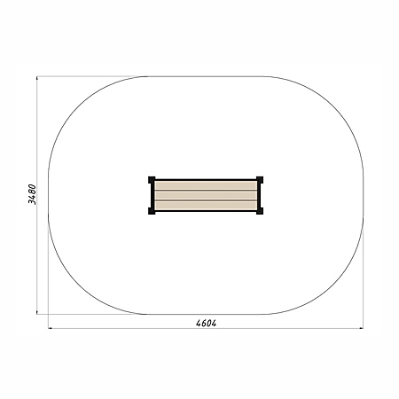 Скамья уличная из ДПК фото 3