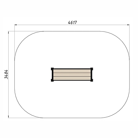 Скамья уличная из ДПК фото 3