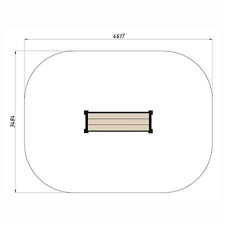 Скамья уличная из ДПК фото 3