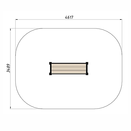 Скамья уличная из ДПК фото 3