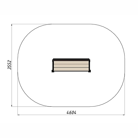 Скамья уличная из ДПК фото 3