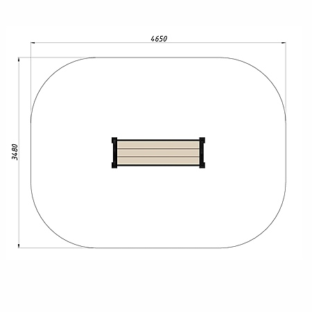 Скамья уличная из ДПК фото 3