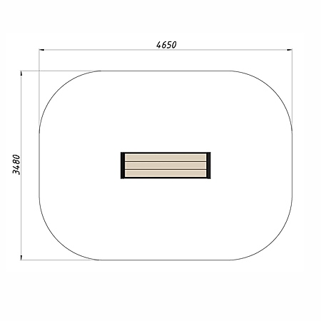 Скамья уличная из ДПК фото 3