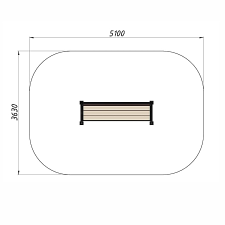 Скамья уличная из ДПК фото 3
