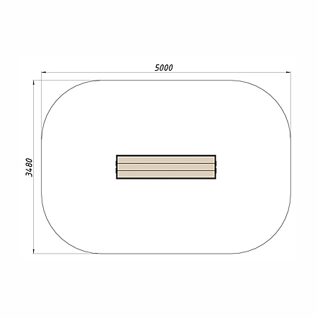 Скамья уличная из ДПК фото 3