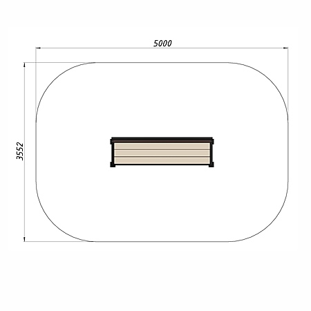 Скамья уличная из ДПК фото 3