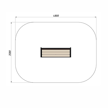 Скамья уличная из ДПК фото 3