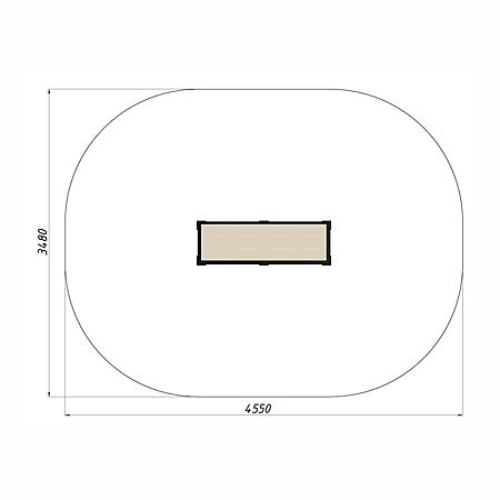 Скамья уличная из ДПК фото 3