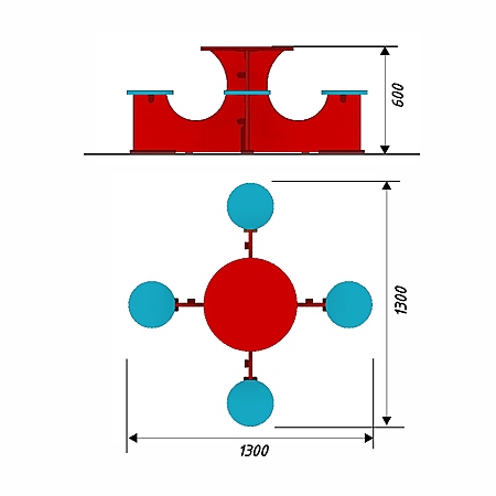 Столик со скамейками 10 фанера  фото 2