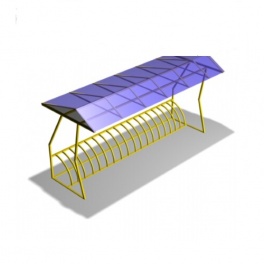 Велопарковка с навесом