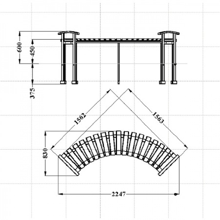 Скамья 36  фото 2